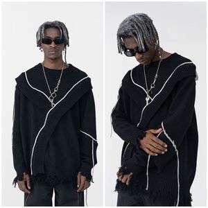 Harsh and Cruel Irregular Deconstruction Sweater Streetwear Goth Alternative M